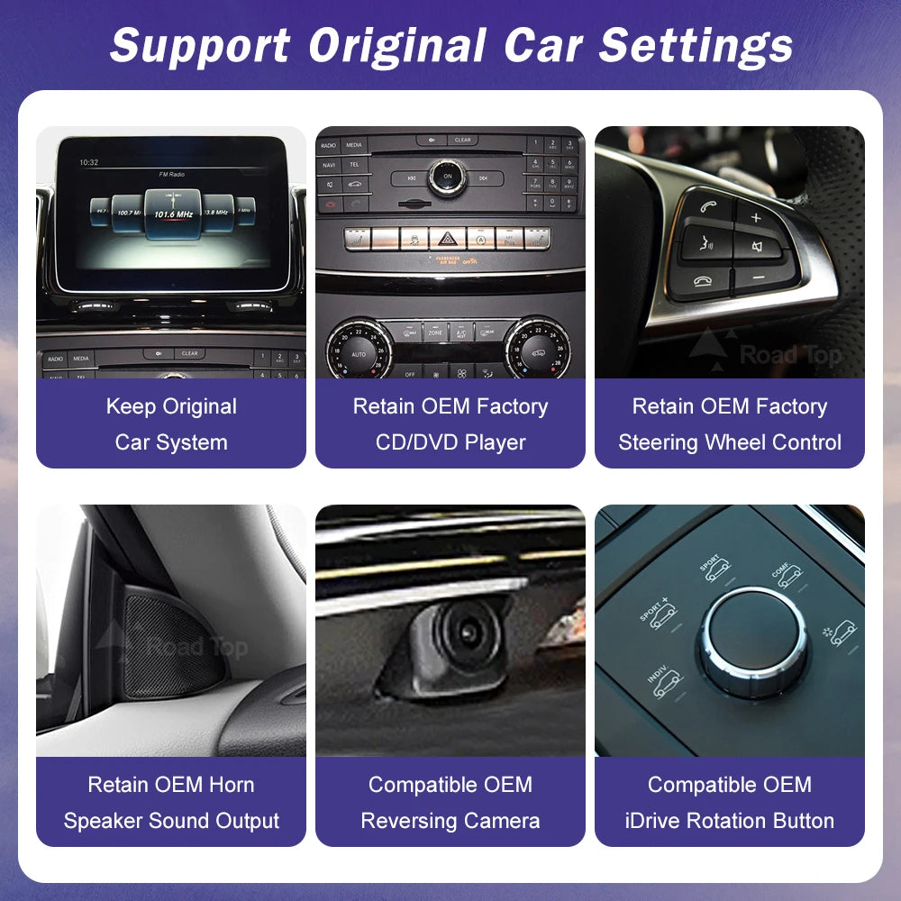 12.3" Linux Car Multimedia Wireless CarPlay Touch Screen for Benz GLE GLS 2016-2018 Androi | AUTOKITSHOP