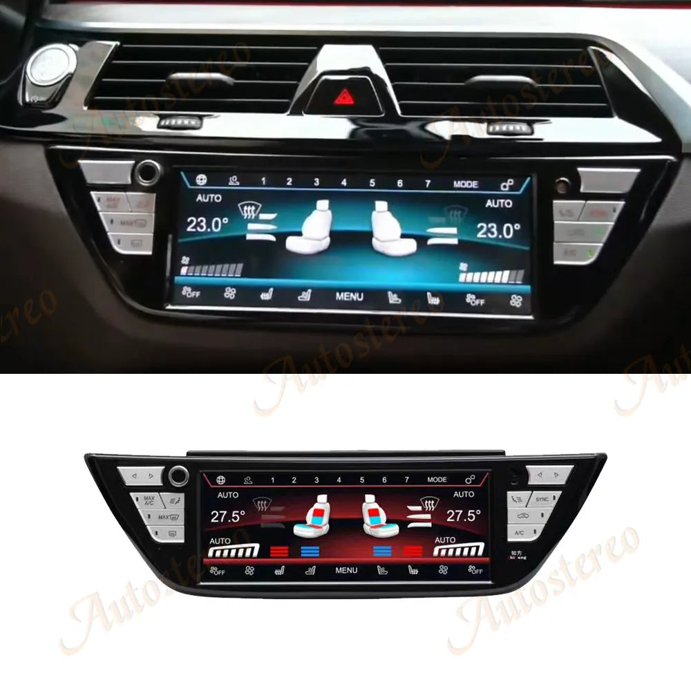 Car Digital AirCon AC Panel For BMW 5 G30 G31 BMW 6 G32 6GT Touch LED Air Conditioner Scre