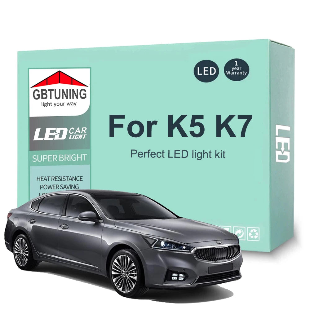 LED Interior Light Kit for KIA K5 K7 2010-2021 - Canbus Dome Map Door Trunk Bulbs | AUTOKITSHOP