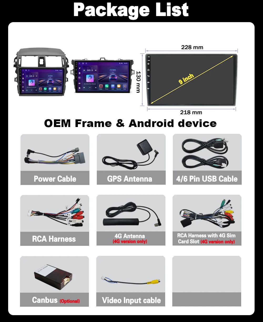 Android16 9" Car Radio For Toyota Corolla E140 E150 2006 2007 2008 2009 2010-2013 Carplay