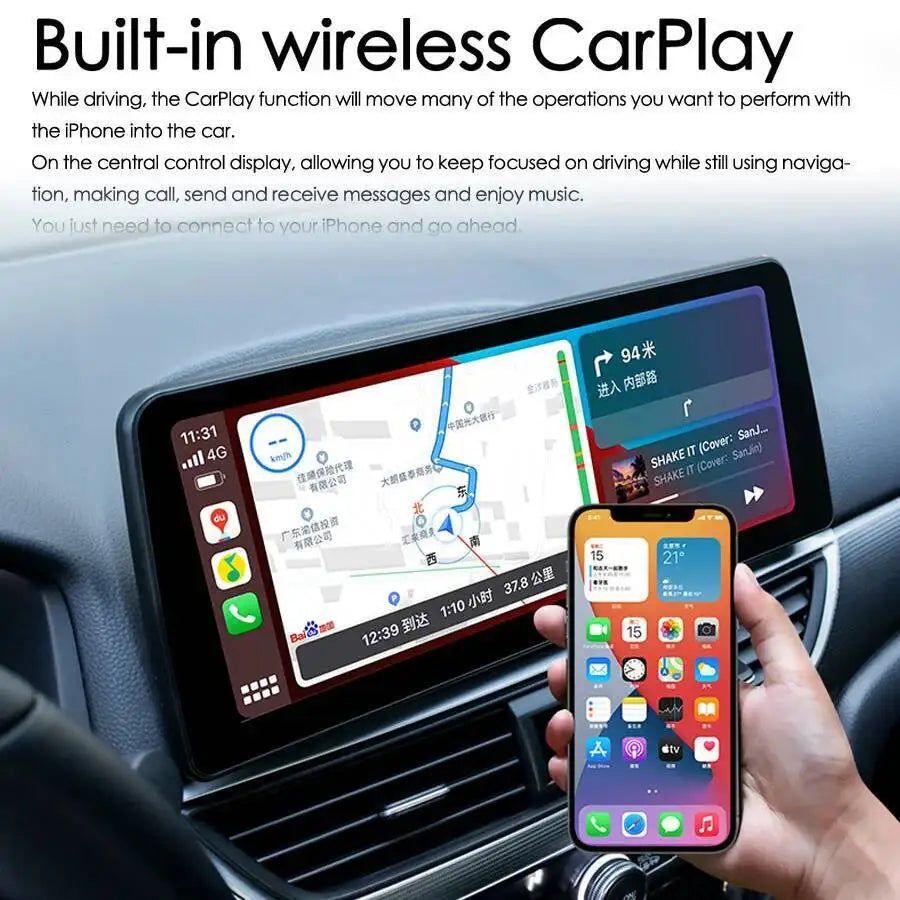 12.3'' Android 14 QLED Screen Multimedia Video Player For Mitsubishi Xpander 2017-2021 Car | AUTOKITSHOP