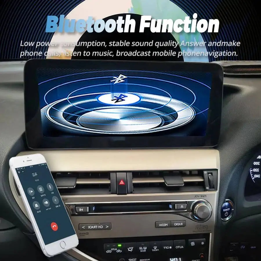 RHD DSP CarPlay 12.3inch Car Radio GPS For LEXUS RX350 RX270 RX300 2009-2014 Android 14 Sc