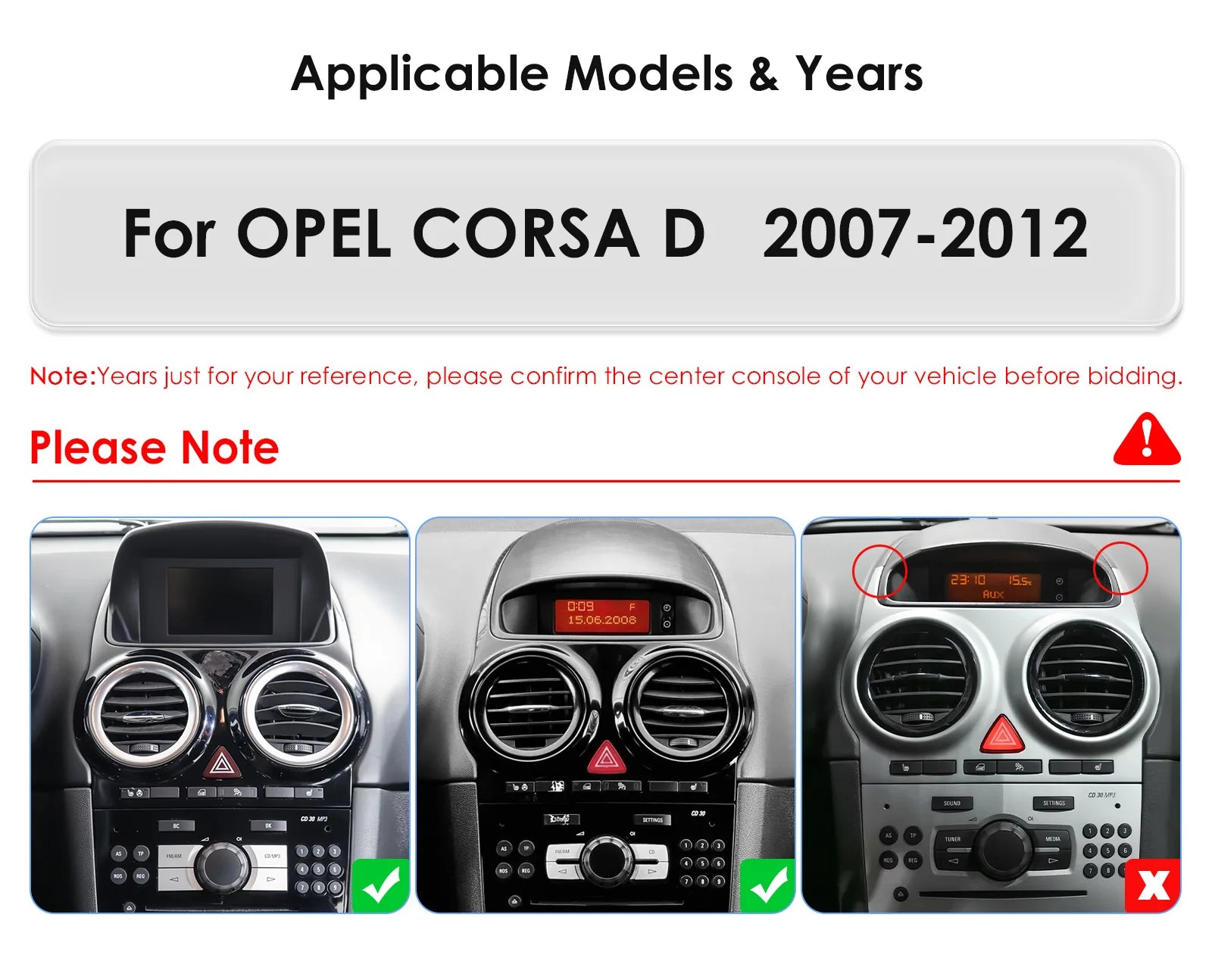 BySnapdragon Carplay Android14 Car radio for OPEL CORSA D 2007-2012 multimedia Video playe