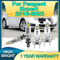 2/4Pcs H7 Led Bulb 160W Auto Lamps Wireless CSP Chip Car Headlight For Peugeot Expert 2016