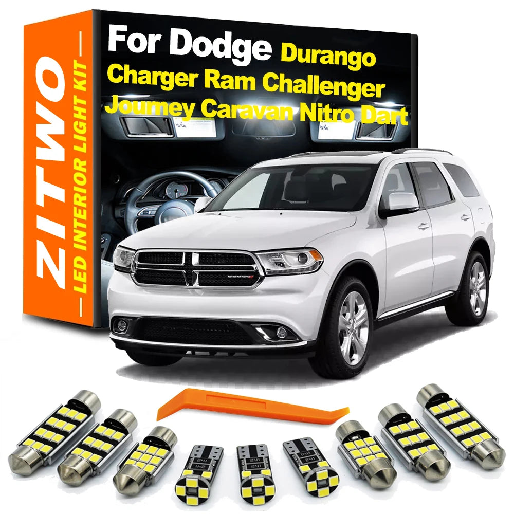 ZITWO LED Interior Light Kit For Dodge Durango Charger Grand Caravan Journey Ram 1500 2500 Chall - Canbus LED Car Light