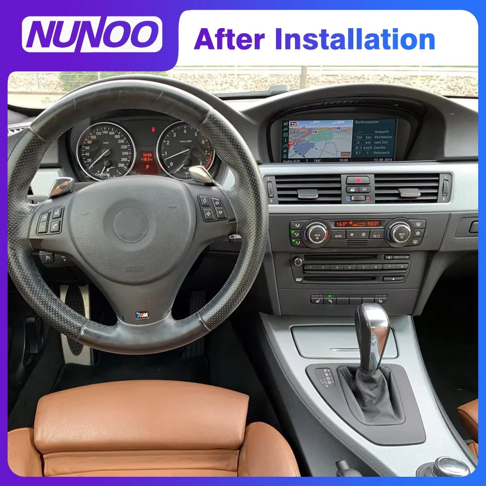 Android 14 CarPlay Car Radio For BMW 3 Series E90 E91 E93 5 Series E60 E61 E63 E64 2005-20