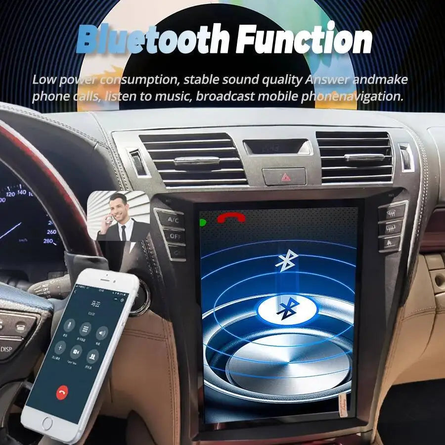 Android 256G Vertical Screen For Lexus LS460 LS600h 2006-2012 Qualcomm 665 Snapdragon Car  | AUTOKITSHOP