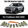 ZITWO 9Pcs For Chevrolet Chevy Trailblazer 2021 2022 2023 2024 2025 LED Interior Dome Map Light  - Canbus LED Car Light