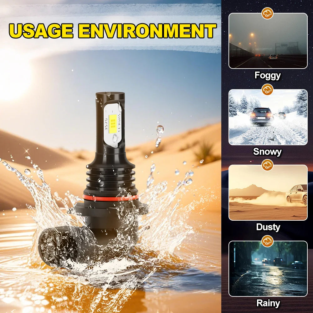 2x H8 H11 LED Bulb 5202 880 881 H3 H16 JP 9005 HB3 9006 HB4 9145 Super Bright Car Fog Ligh