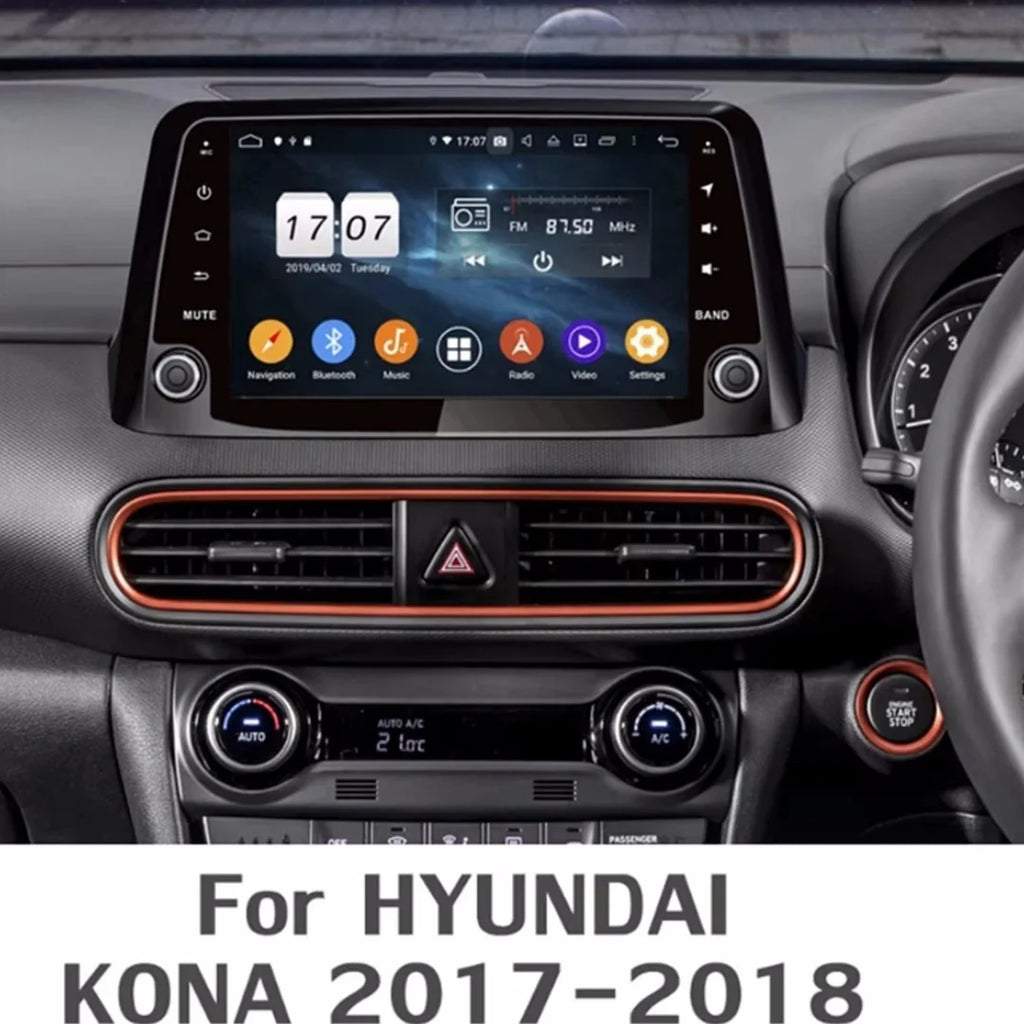 Android For Hyundai KONA 2017 2018 Car Radio GPS Navigation HD Screen Head Unit Player Mul