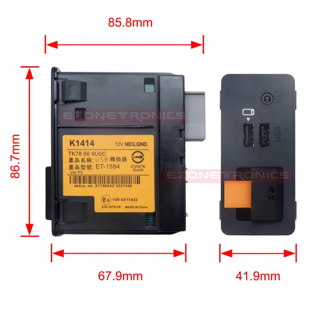 Upgrade CarPlay Android Auto USB Hub OEM to Mazda 3 2 6 CX3 CX5 CX8 CX9 MX5 Original Radio