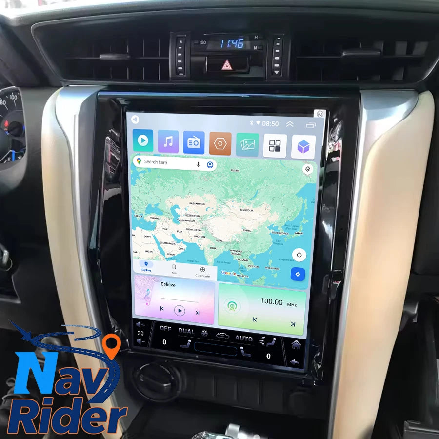 12.1inch For Toyota Fortuner HILUX Revo 2016-2022 GPS Carplay Audio Navigation Car Radio M | AUTOKITSHOP