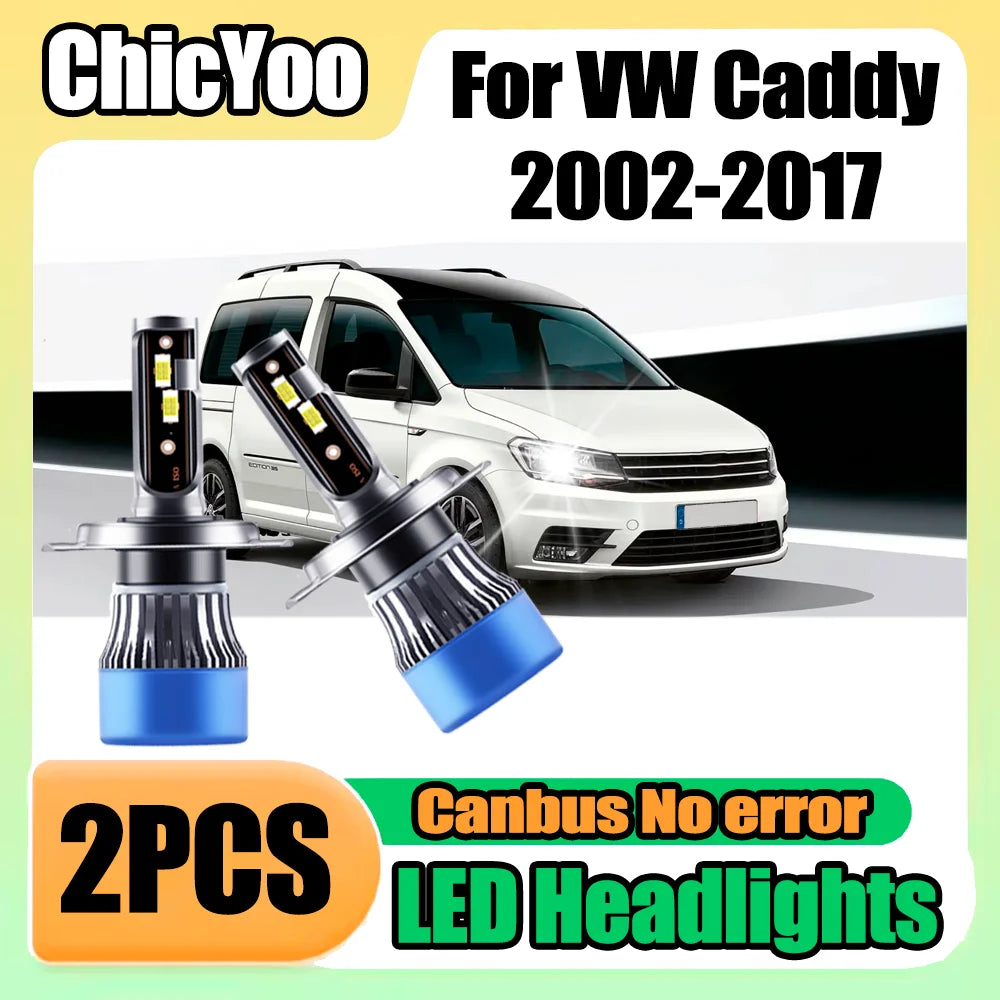 120W High Power Front Headlights Canbus LED Headlights 3570 CSP Chips 6000K White Plug and