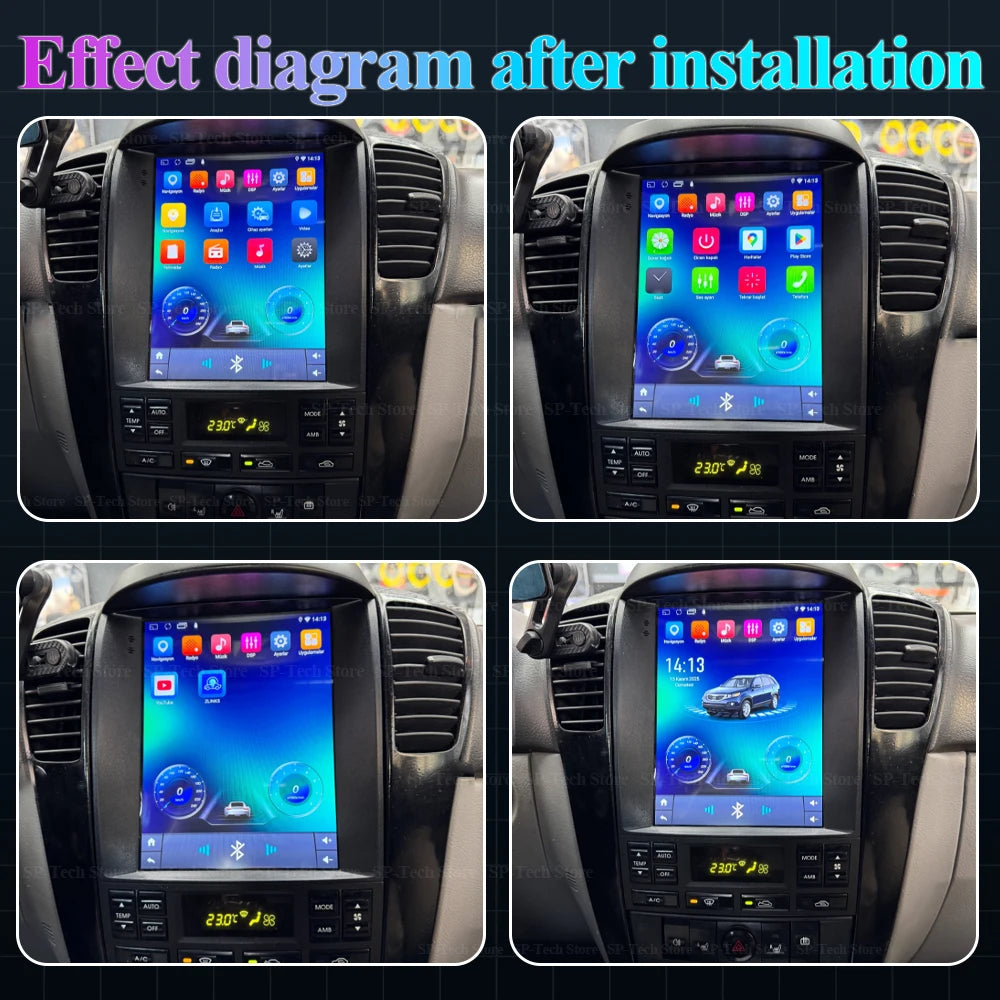9.7 Inch For Kia Sorento Bl 2002-2006 Car Radio Android 16 Gps navigation Vertical Touch S | AUTOKITSHOP