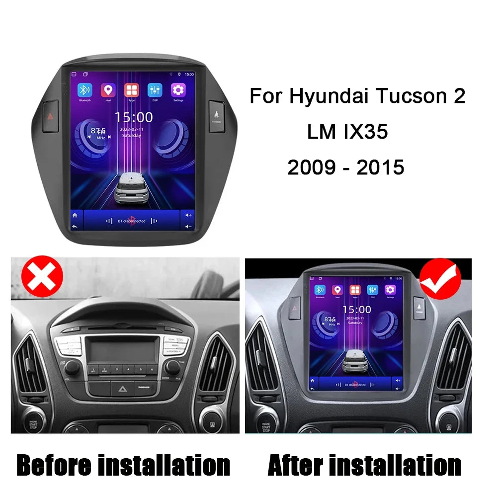 Wireless Carplay For Hyundai Tucson 2 LM IX35 2009 - 2015 Android 16 Auto Car Radio Multim