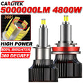 H7 LED CANBUS 360 for Projector Lens 5000000LM 4800W H11 H1 H8 H3 ED Headlight Bulb HB3 90