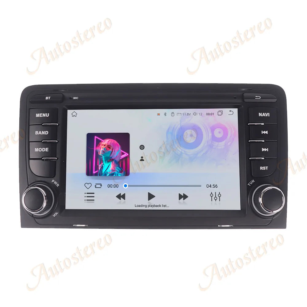7 Inch Android 14 Carplay For AUDI A3 2003-2012 Car GPS navigation Head Unit Multimedia Pl