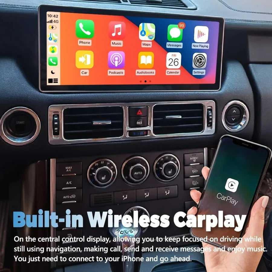12.3" For Land Range Rover V8 L322 2002-2012 DSP 4G Carplay GPS Navi Android15 Screen Car  | AUTOKITSHOP