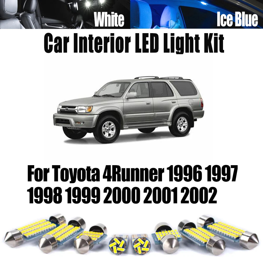 14-Piece LED Interior Light Kit for Toyota 4Runner - Canbus Error-Free Bulbs | AUTOKITSHOP