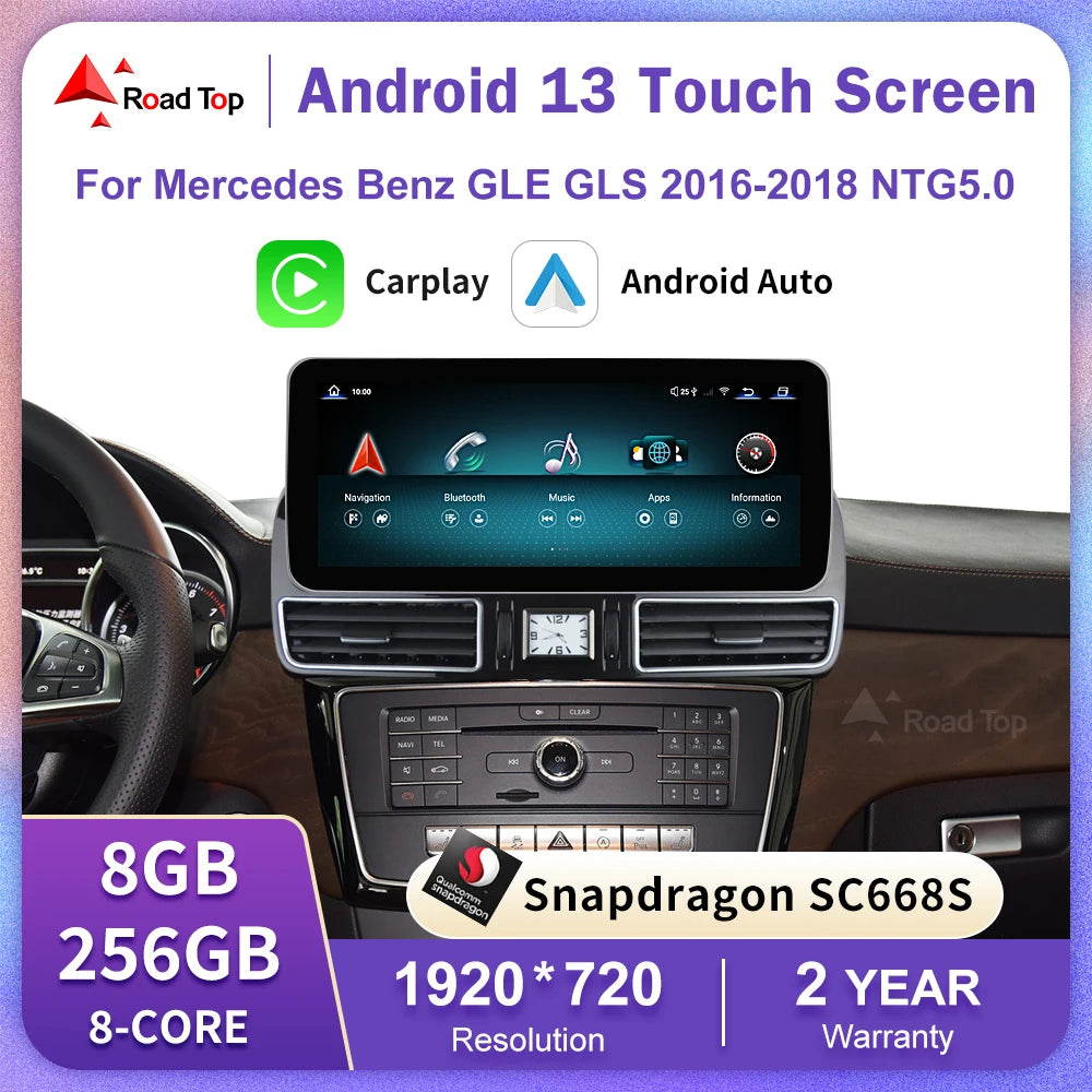 Android 13 Radio Screen for Mercedes Benz GLE GLS 2016-2018 Navigation Bluetooth WiFi Head | AUTOKITSHOP