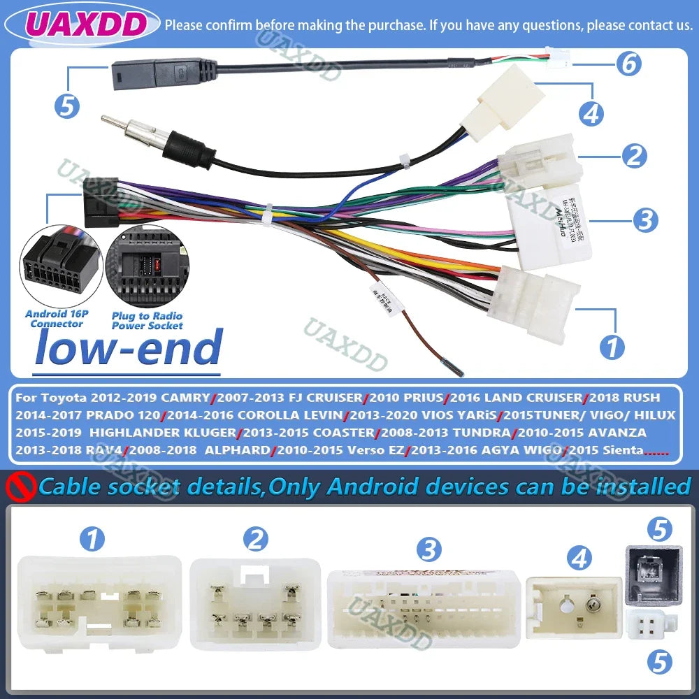 For Toyota camry prius land cruiser rush prado corolla levin vios yaris tuner vigo hilux h