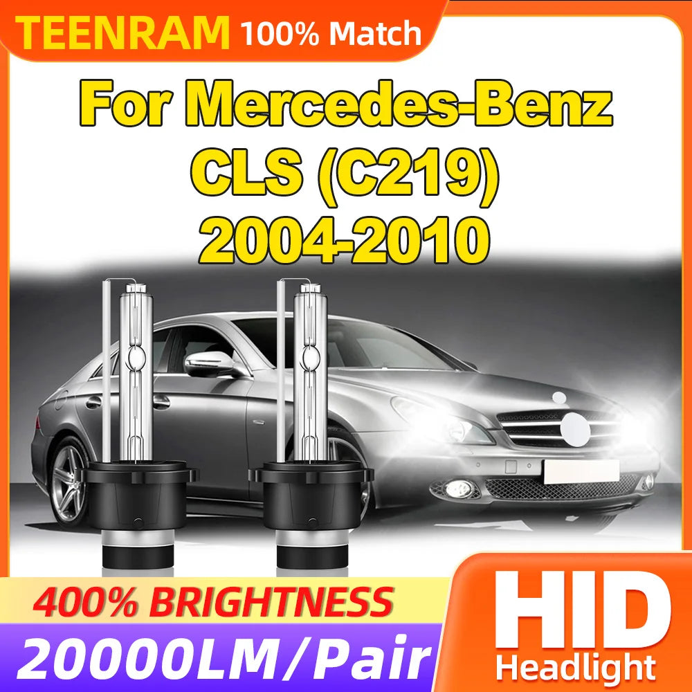 35W HID Xenon Headlight Bulbs 20000LM Canbus LED Headlamps 6000K For Mercedes-Benz CLS (C2