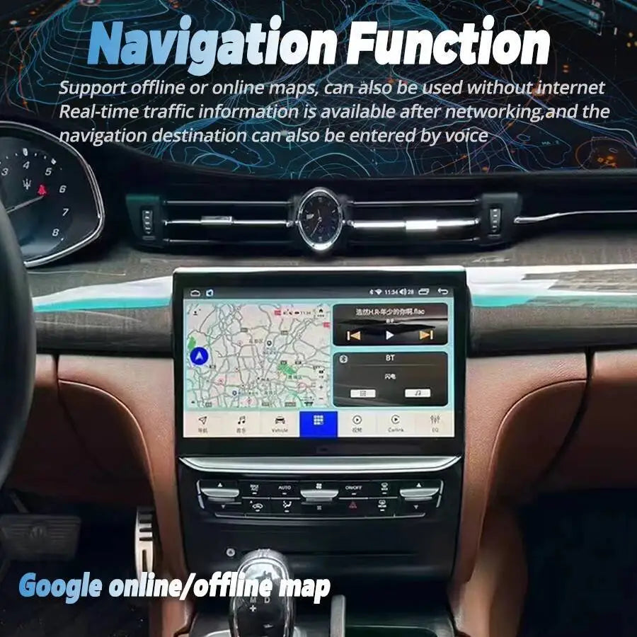 Android 15 Car Radio For Maserati Quattroporte 2013-2017 Wireless Carplay Multimedia Playe | AUTOKITSHOP