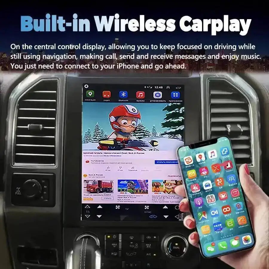 Carplay Navigation For Ford F150 2015-2021 Player Car Video Stereo GPS Navigation Car Mult | AUTOKITSHOP