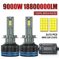 9000W 1880000LM H7 H4 H11 Led Headlight High Power 8890 CSP Canbus H1 H8 9005 HB3 9006 HB4