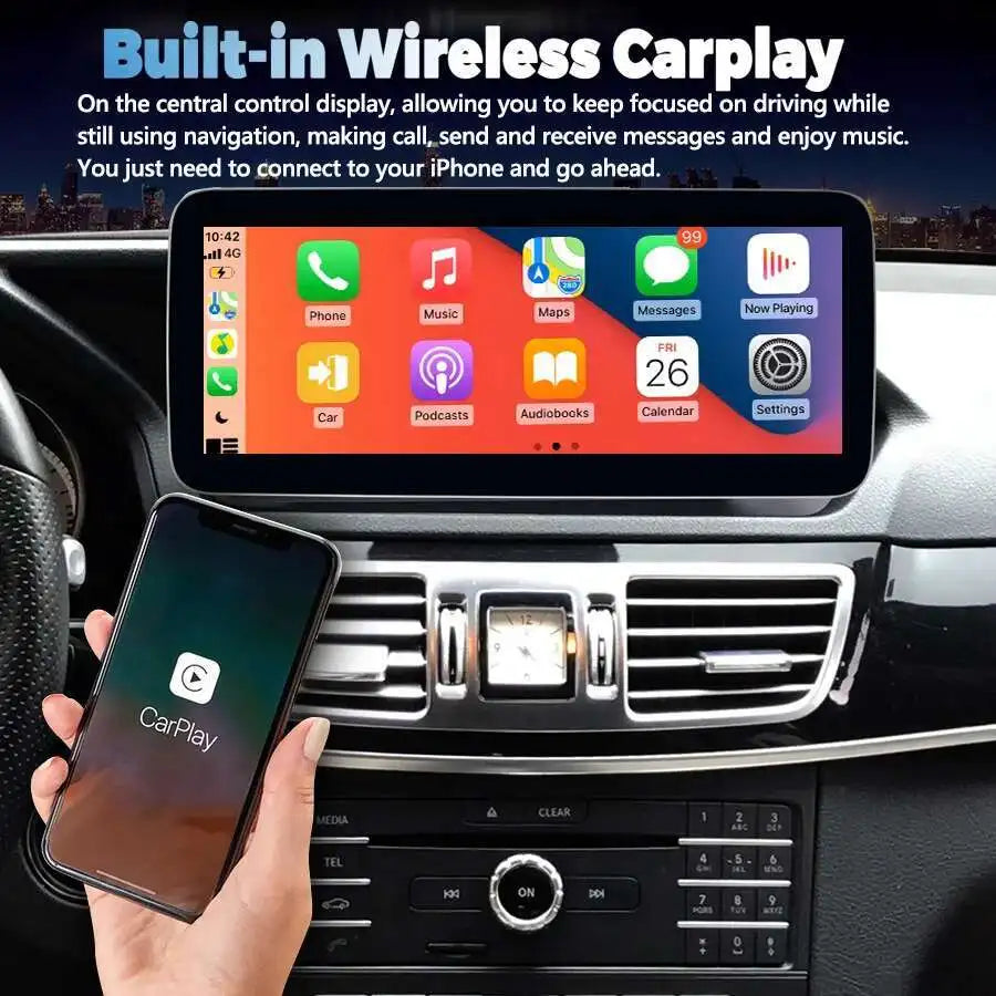 NTG 5.0 Android 13 256GB Car Radio Multimedia Video Player GPS Navigation For Benz E Class