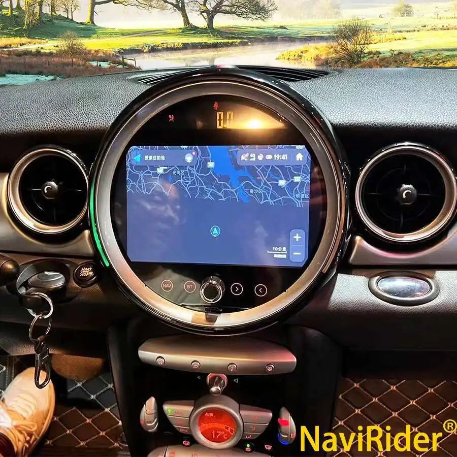 8Core 128GB Car Radio Android 14 Multimedia Video Player For BMW Mini One R56 2009 In Dash