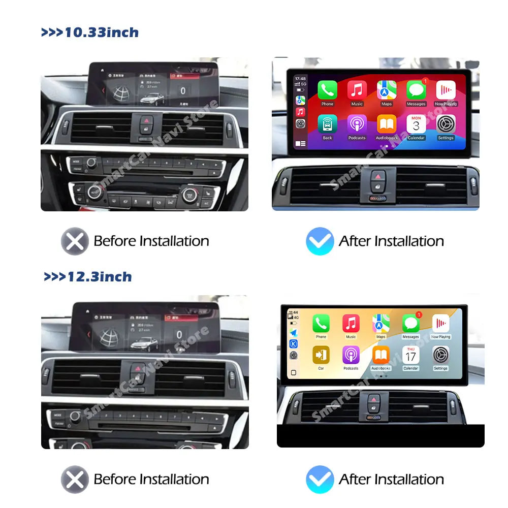 For BMW 3/4 Series F30 F31 F32 F33 F34 F36 2013 - 2019 Carplay Android 15 NBT/EVO System G