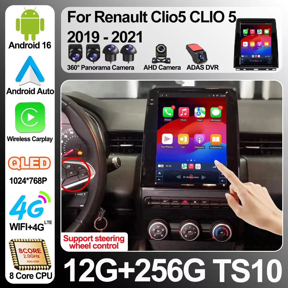 9.7 Inch Android 16 For Renault Clio5 Clio 5 2019-2021 Car Radio Carplay Navigation Gps St | AUTOKITSHOP