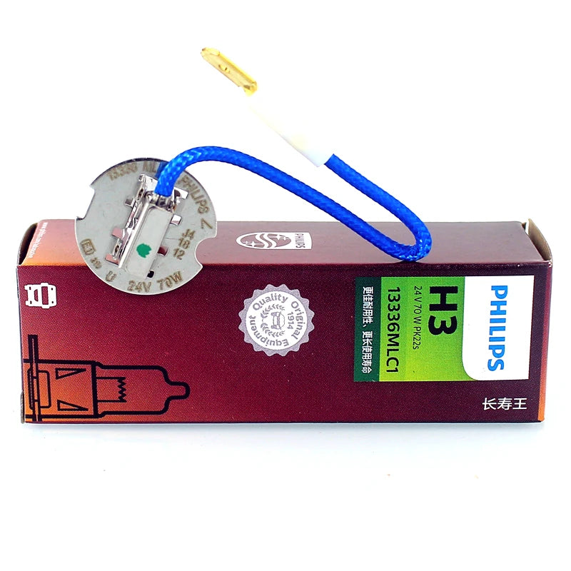 Philips 24V Truck Headlight Bulb H3 24V 70W PK22s 13336MLC1 Extra Lifetime ECE R37