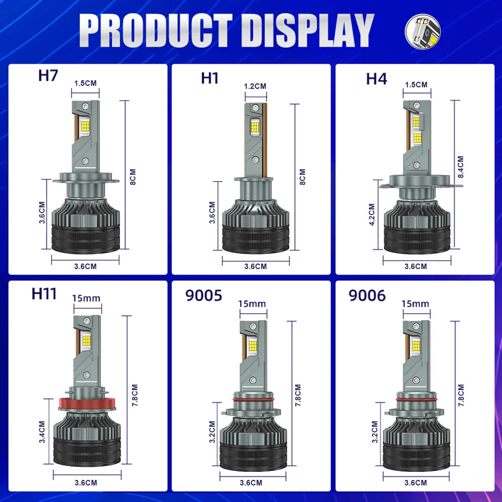 H4 H7 Canbus LED Car LED Headlight 9800W 18800000LM H1 H8 H9 H11 9005 HB3 9006 HB4 Auto LE