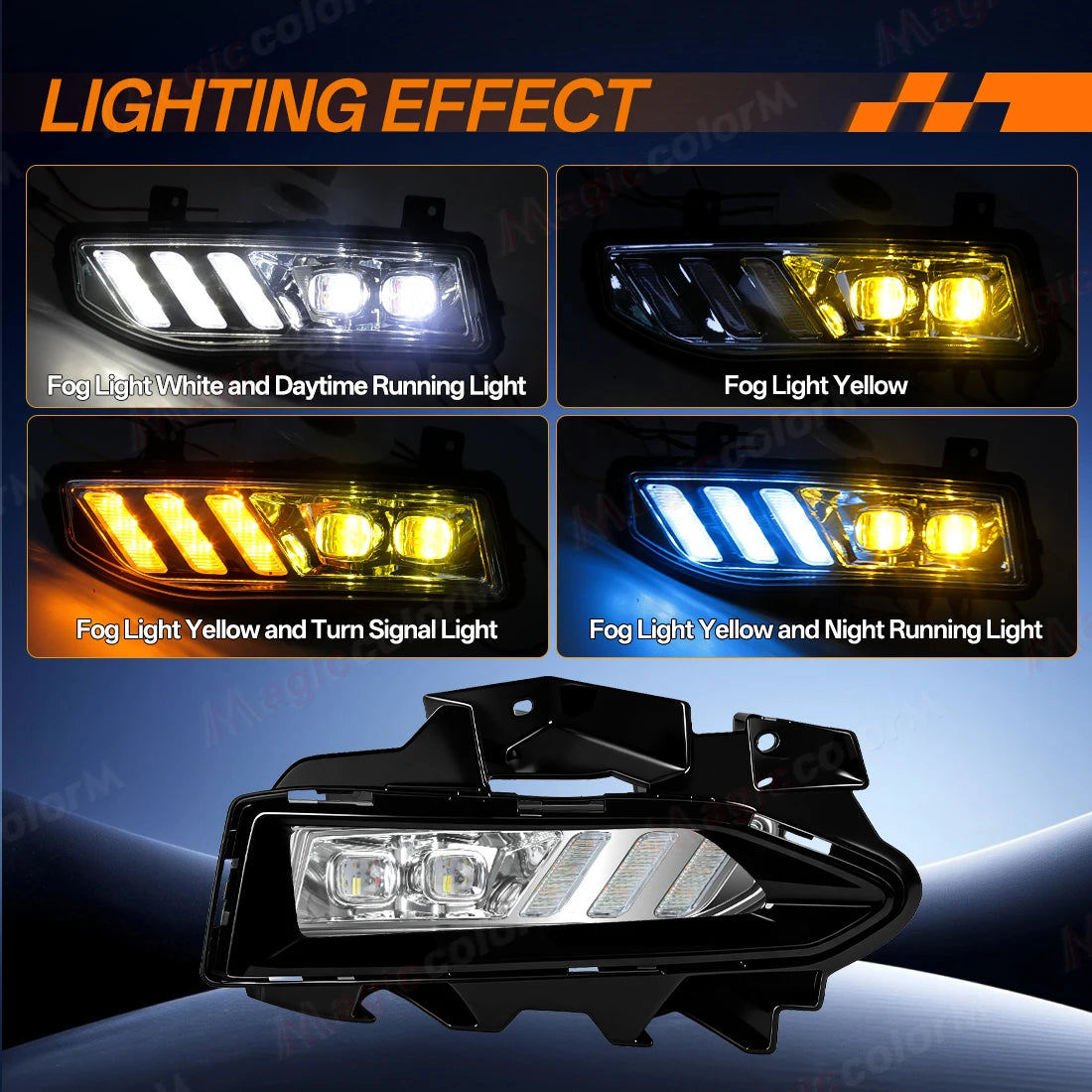 LED Daytime Running Lights For Nissan VERSA 2023 2024 2025 DRL Fog Lamps Front Bumper Whit | AUTOKITSHOP