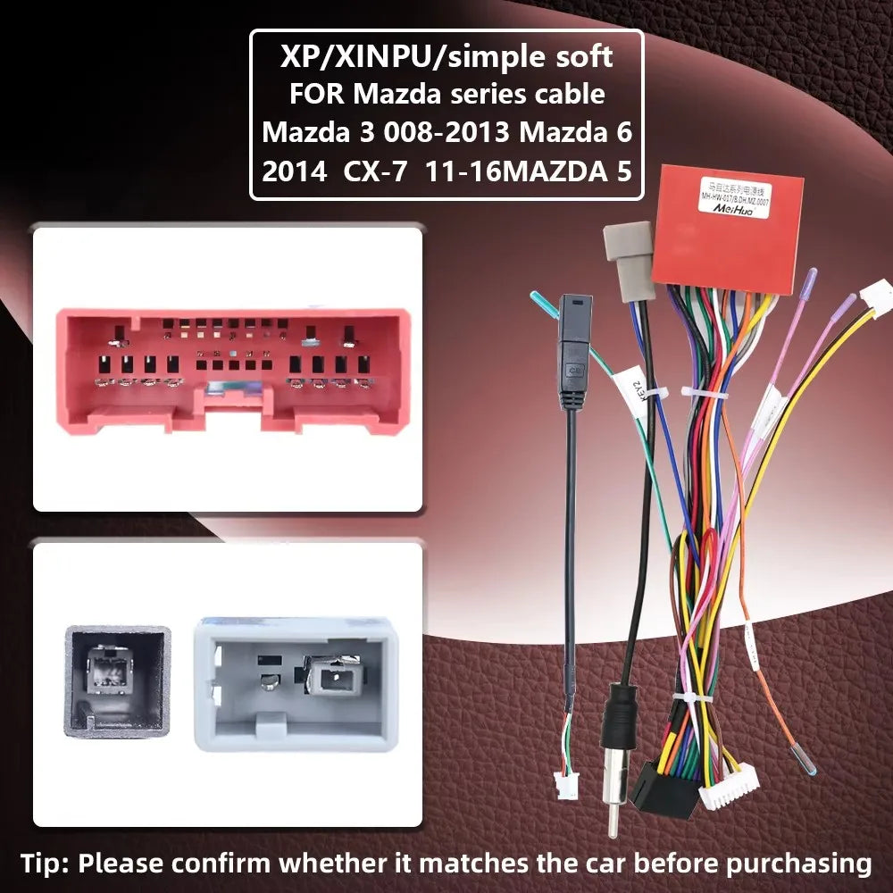 For Mazda XP-XINPU Simple Soft Car Radio Android Stereo Audio Screen Multimedia Video Play