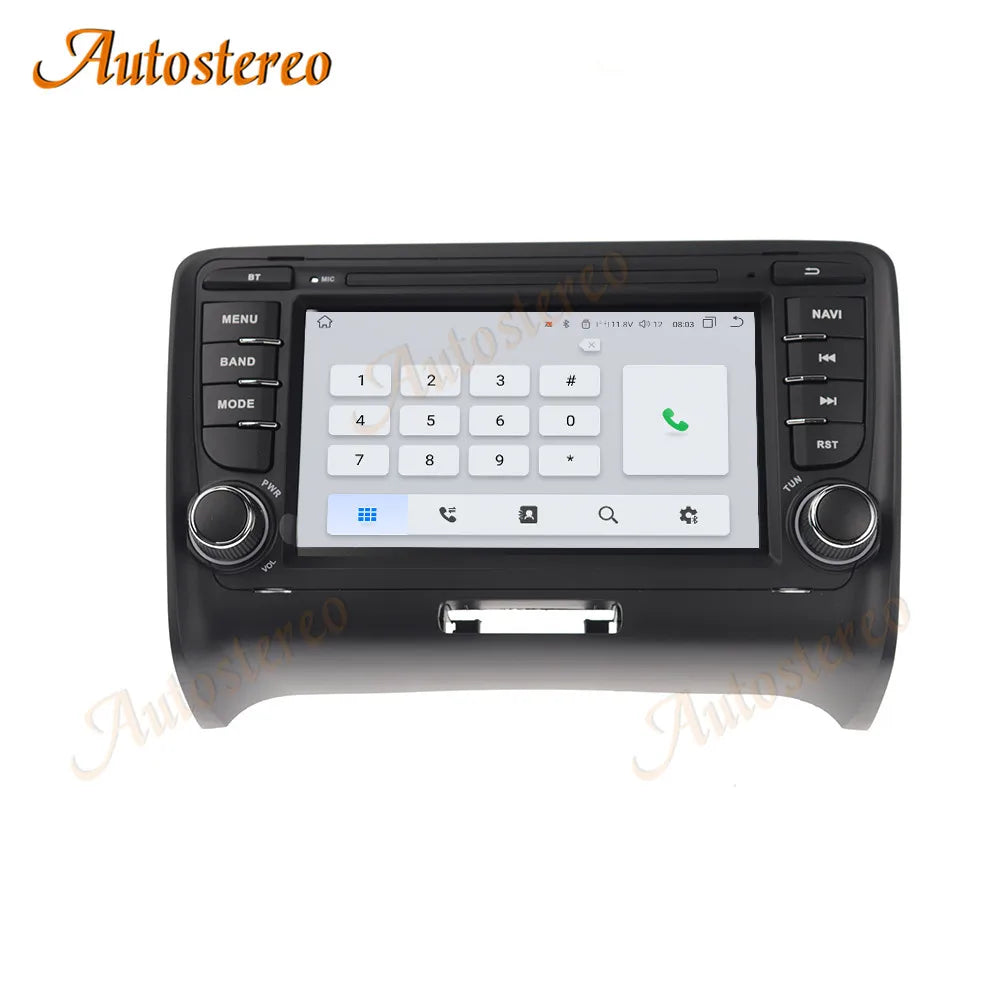 7 Inch Android 14 Carplay For AUDI TT 2009-2015 Car GPS navigation Head Unit Multimedia Pl