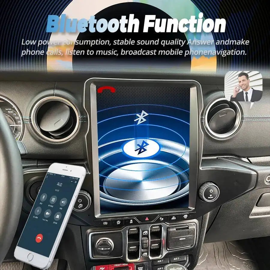 12.1inch Android 13 Screen Radio 2din For Jeep Wrangler 2020-2022 GPS Carplay Car Multimed | AUTOKITSHOP