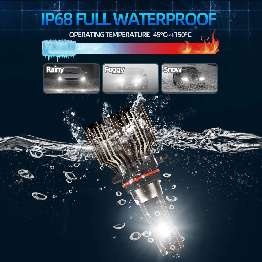 LED Car 12V Light Headlight Bulbs 28000LM Super Bright Lights 6500K Headlamps For NISSAN A