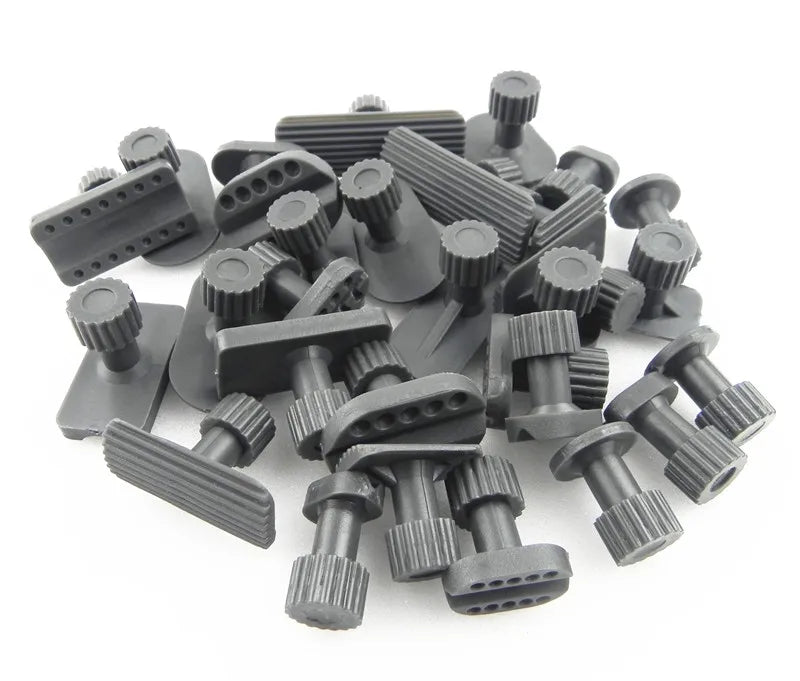 30pcs/set Thickened Bold Dent Puller Glue Pulling Tabs Paintless Removal Body Repair Tools