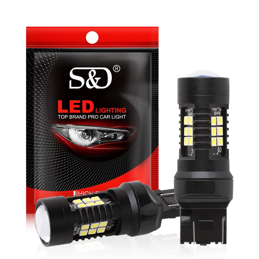 T20 W21W LED W21/5W LED WY21W 7440 7443 LED Bulb T25 3157 3156 P27/7W Car Turn Signal Brak