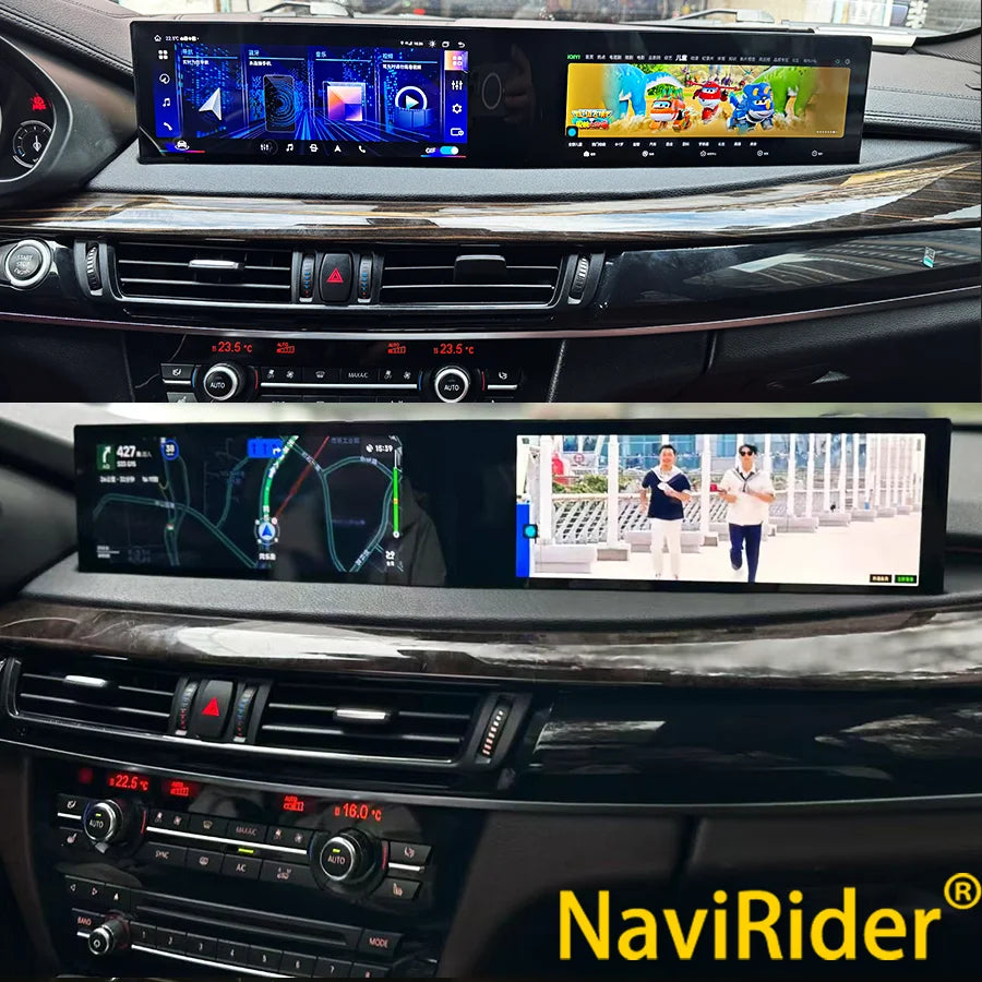 12.3" Dual screen Android13 For BMW X5 X6 2014-2017 5 Series F10 F11 2007-2017 Car Radio G | AUTOKITSHOP