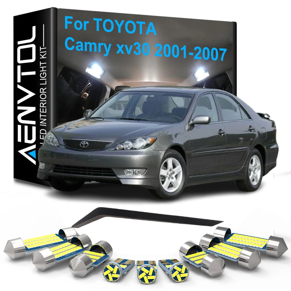 13-Piece LED Interior Light Kit for Toyota Camry XV30 - Canbus Error-Free Bulbs | AUTOKITSHOP