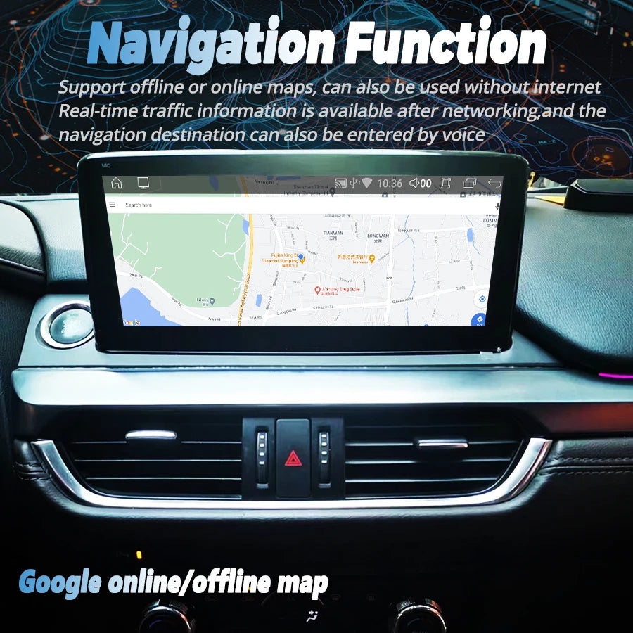 10.25'' Qled Screen Car Radio Android 14 GPS Video Player For Mazda 6 Atenza 2016-2019 Sup | AUTOKITSHOP