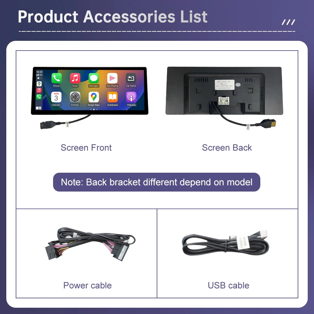 UDSTek 12.3 Inch Ultra-Thin Linux Car Multimedia Screen for BMW 5 7 Series F01 F10 F11 - M
