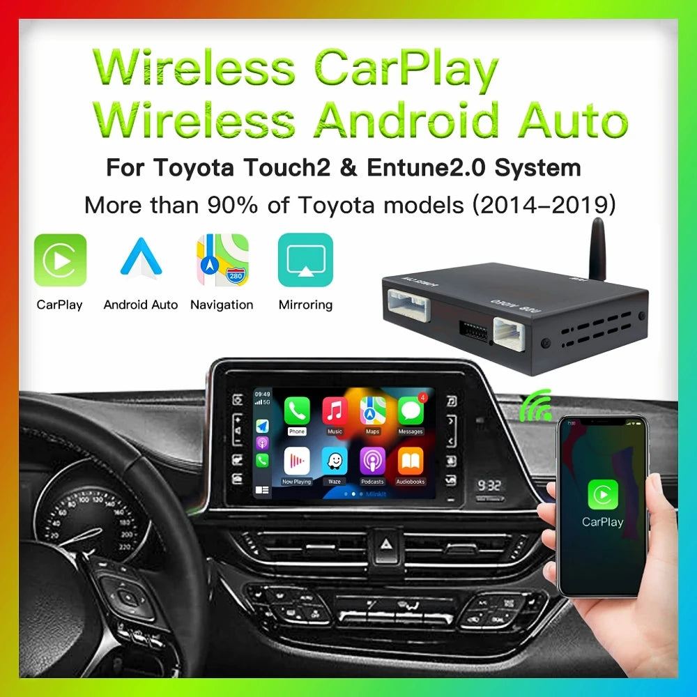 Wireless Carplay Android Auto For TOYOTA Touch 2 Entune 2.0 Prius C-HR Avalon Prius Sienab | AUTOKITSHOP