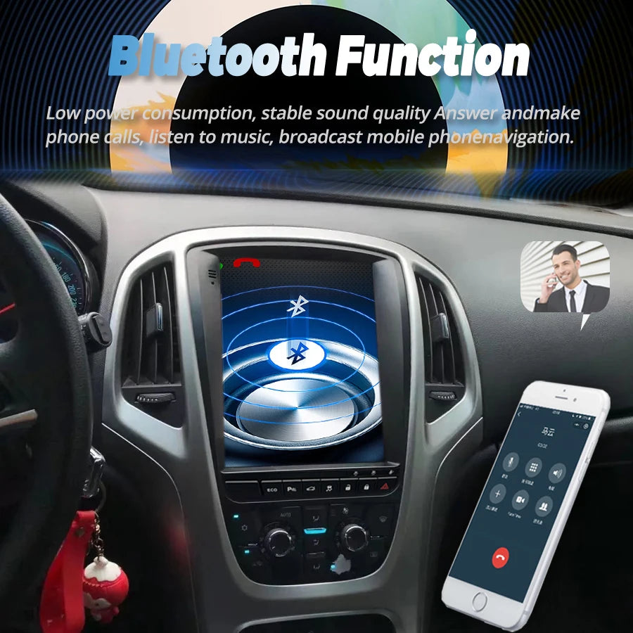 10.4" Touch Screen Android 14 Car Radio For Buick Excelle For Opel Astra J 2010-2014 With