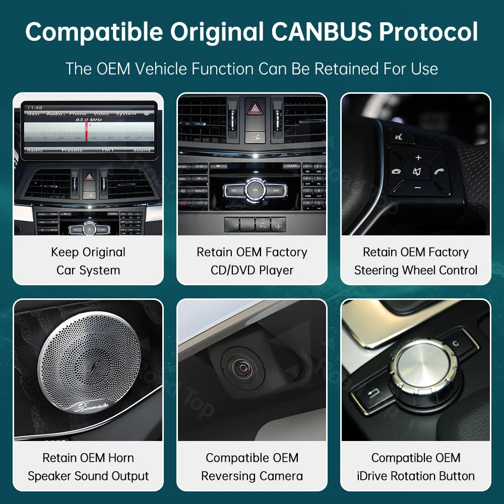 12.3 Ultra-thin Screen Wireless CarPlay Android Auto Multimedia Display for Mercedes-Benz