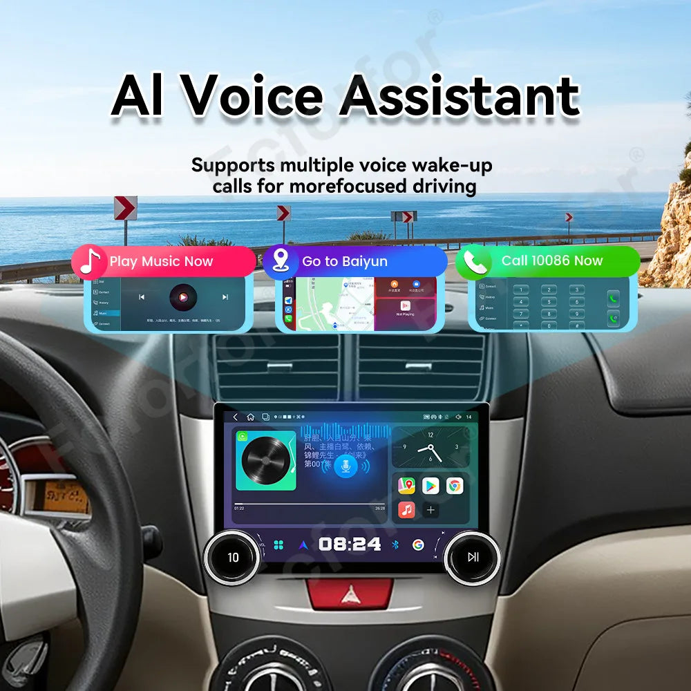 Advanced Android 15 Car Multimedia Player For Toyota Avanza 2004-2012 HD Display Wireless